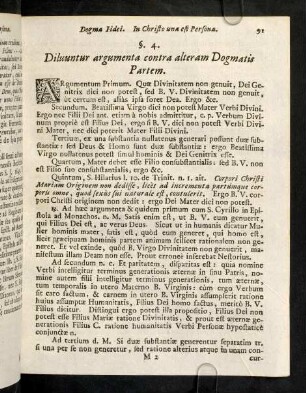 91-92, § 4. Diluuntur argumenta contra alteram Dogmatis Partem.