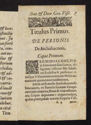 7-16, Titulus primus: De personis