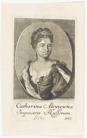 Bildnis der Catharina Alexiewna Imperatrix Russorum