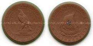 Medaille auf den Feldzug gegen Holland und Belgien, in Originalschachtel