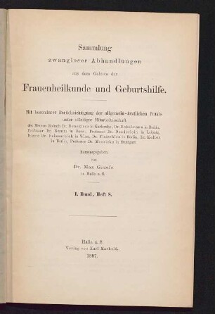 Die Influenza und ihre Beziehung zu den weiblichen Generationsorganen