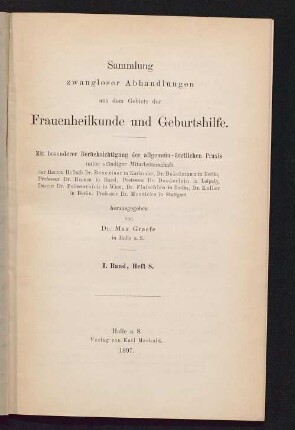 Die Influenza und ihre Beziehung zu den weiblichen Generationsorganen