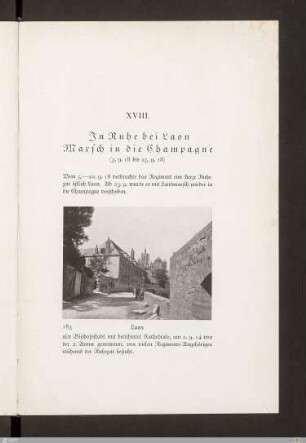 XVIII. In Ruhe bei Laon, Marsch in die Champagne