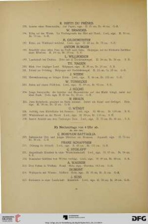 B. Nachmittags von 4 Uhr ab (Nr. 209-380)