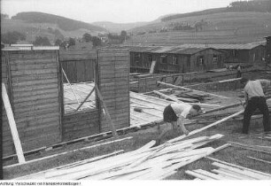 Sosa, Talsperrenbau, Felsarbeiten, 15. September 1949
