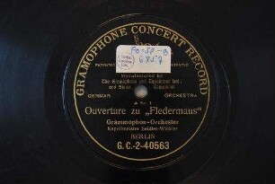 Ouverture zu "Fledermaus" / [Johann Strauss]