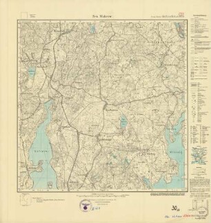 2362 (alte Nr.: 970) Neu Wuhrow, Meßtischblatt (4cm - Karte)