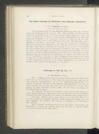 Erklärungen zu Tafel XX, Fig. 1-4.