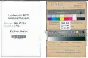 Entnazifizierung Hertha Kirchner , geb. 28.08.1902 (Stentypistin)
