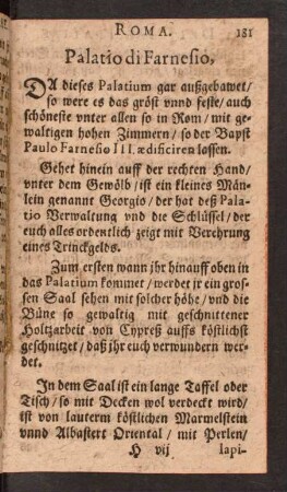 Palatio di Farnesio.