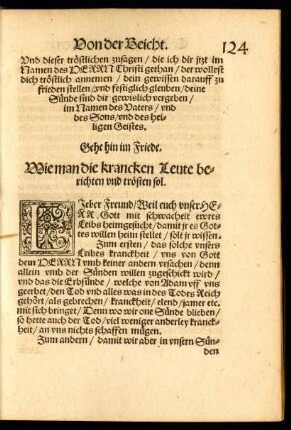 Wie man die krancken Leute berichten und trösten sol.