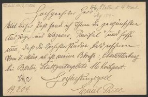 Brief an B. Schott's Söhne : 19.02.1904