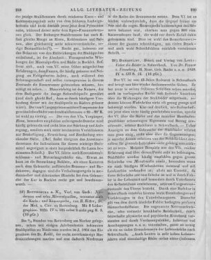 Fenner von Fenneberg, J.: Ueber die Bäder in Schwalbach. Darmstadt: Leske 1839