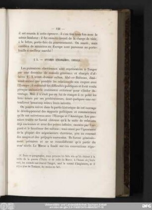 § 2. — Affaires Etrangères; Consuls.