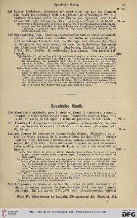Spanische Musik (Nr. 230-310)