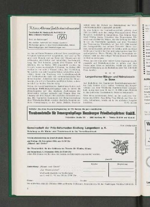 Langenhorner Bürger- und Heimatverein in Bonn