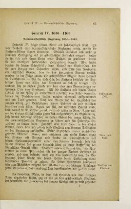 Heinrich IV. 1056 - 1106