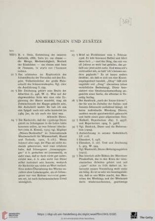 Anmerkungen und Zusätze