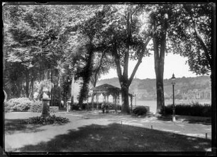 Koblenz. Rheinanlage, Abschnitt Kaiserin-Augusta-Anlage. Luisentempel am Rhein