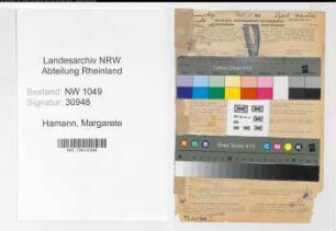 Entnazifizierung Margarete Hamann , geb. 18.02.1922 (Sportlehrerin)