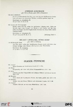 Perser-Teppiche (Nr. 145-160)