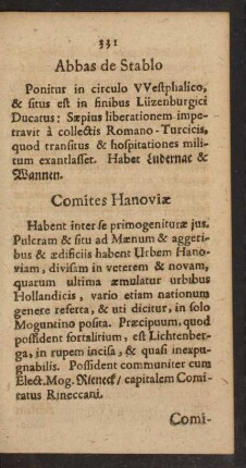 Comites Hanoviae