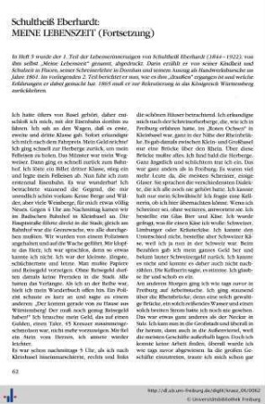 Meine Lebenszeit (Fortsetzung).