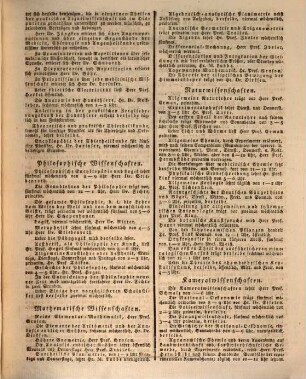 Verzeichnis der Vorlesungen. 1820/21, WH