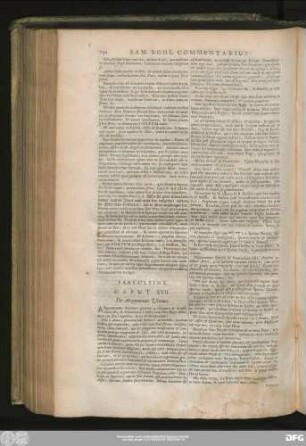 Caput XVII. De Argumento Ultimo.