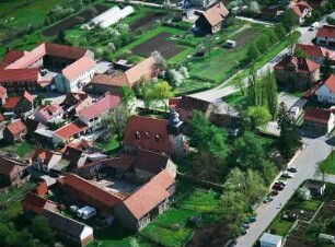 Dornheim. Wohnsiedlung. Luftaufnahme