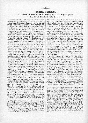 Berliner Memoiren