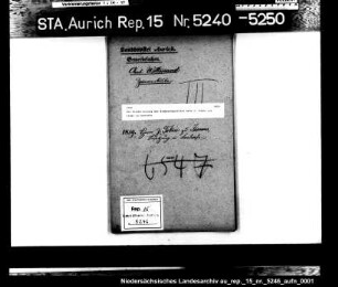 Die Niederlassung des Zimmerergesellen Harm J. Toben aus Isums in Leerhafe