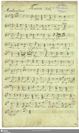 [Solo and coro:] Tenore Solo