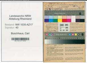 Entnazifizierung Carl Buschhaus , geb. 17.07.1897 (Kaufmaennischer Angestellter)