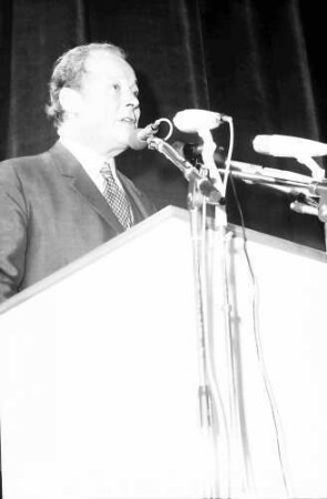 22. Tagung 1972 Mediziner; Eröffnung, Sitzreihen: 1. Reihe: Willy Brandt Festansprache