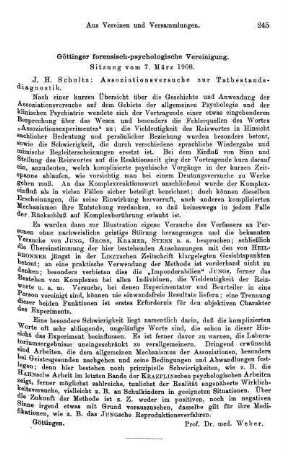 245, Göttinger forensisch-psychologische Vereinigung. Sitzung vom 7. März 1908