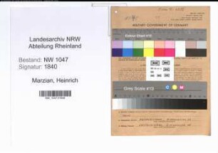Entnazifizierung Heinrich Marzian , geb. 03.12.1897 (Arbeiter)