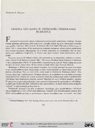 30: Grafika użytkowa w twórczości Ferdynanda Ruszczyca