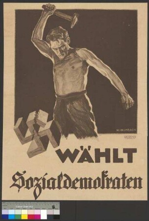 Wahlplakat der SPD zur Reichstagswahl am 4. Mai 1924