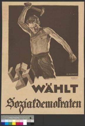 Wahlplakat der SPD zur Reichstagswahl am 4. Mai                                         1924