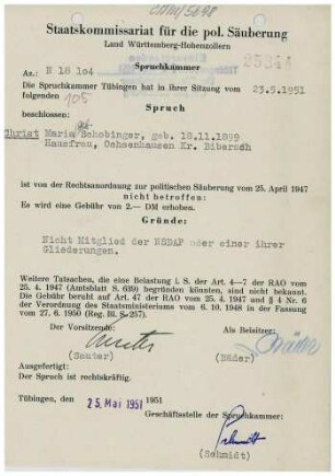 Christ, Maria, geb. Schobinger