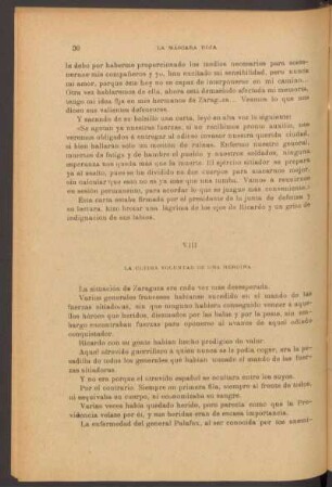 VIII - La última voluntad de una heroína