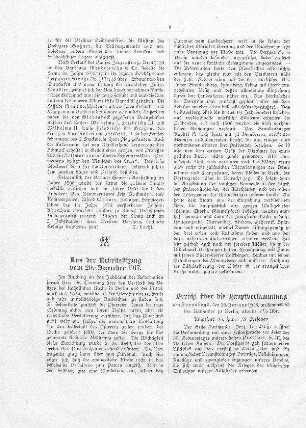 Aus der Arbeitssitzung vom 29. Dezember 1917