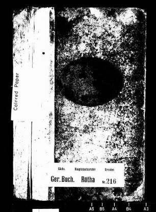 Gerichtshandelsbuch von Rötha und Podschütz, Bd. 21
