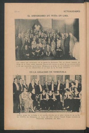 El aniversario de Suiza en Lima.