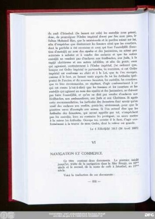 VI Navigation Et Commerce