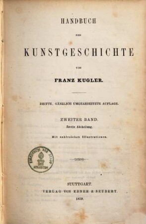 Handbuch der Kunstgeschichte. 2,2