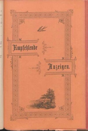 Empfehlende Anzeigen.