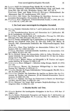 3. Das Land unter merowingisch-karolingischer Herrschaft