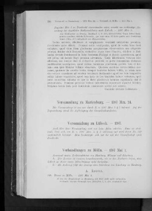 Versammlung zu Marienburg. - 1387 Mrz. 24.
